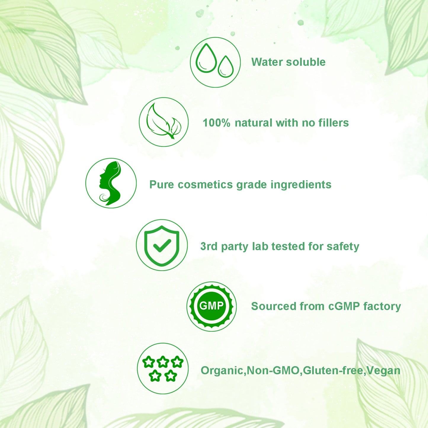 MAYKER Pure Centella Asiatica Extract Powder with Active Madecassoside and Asiaticoside B, Ideal for Enhancing DIY Skincare Formulations,Versatile Ingredient for Homemade Centella Asiatica Serums