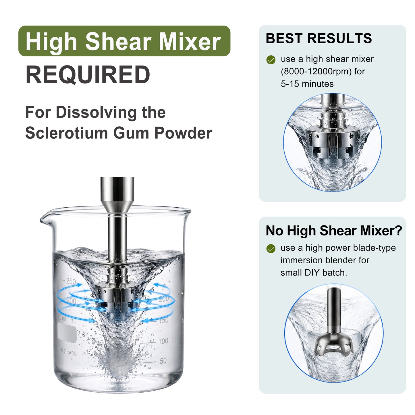 how to dissovle sclerotium gum