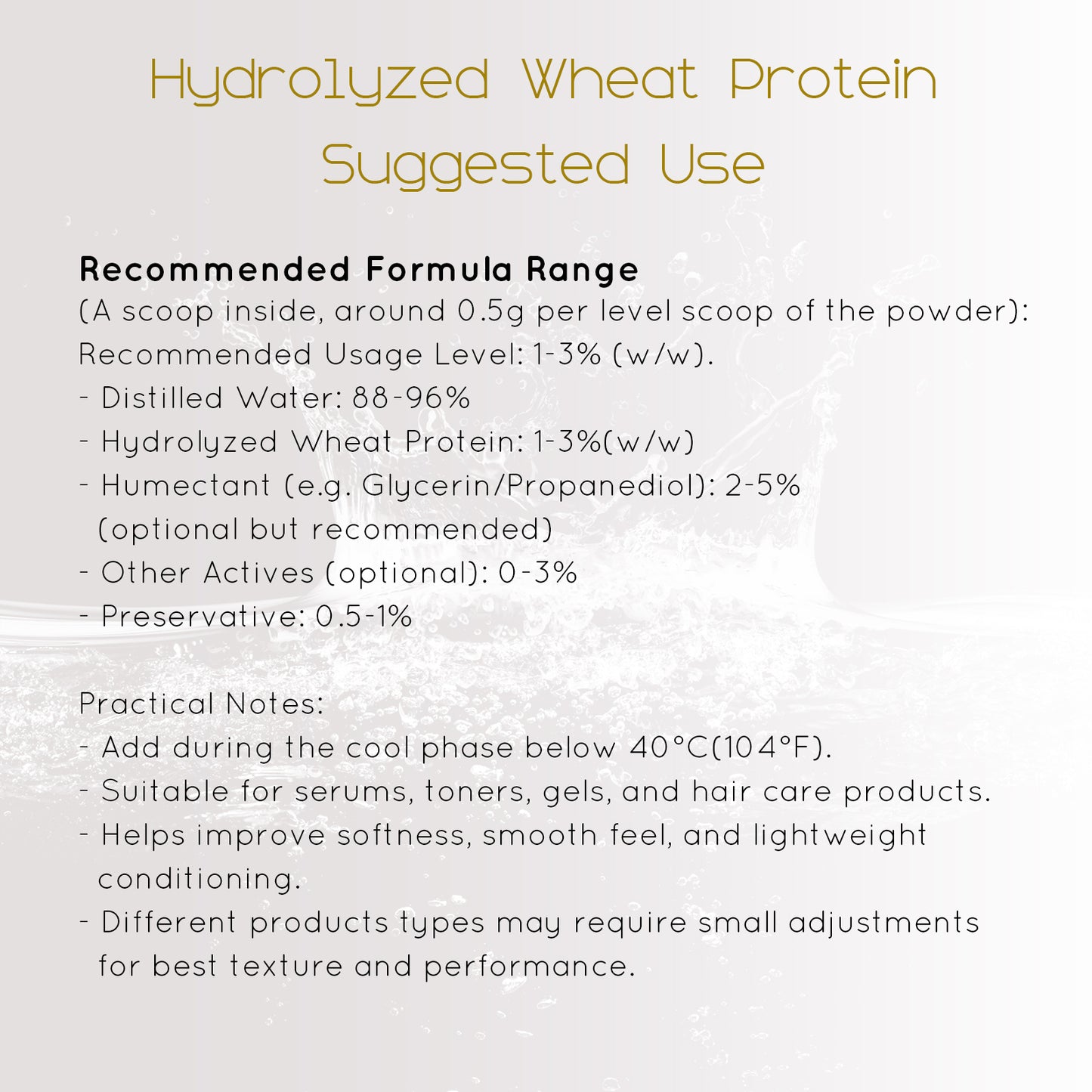 hydrolyzed wheat protein in skincare