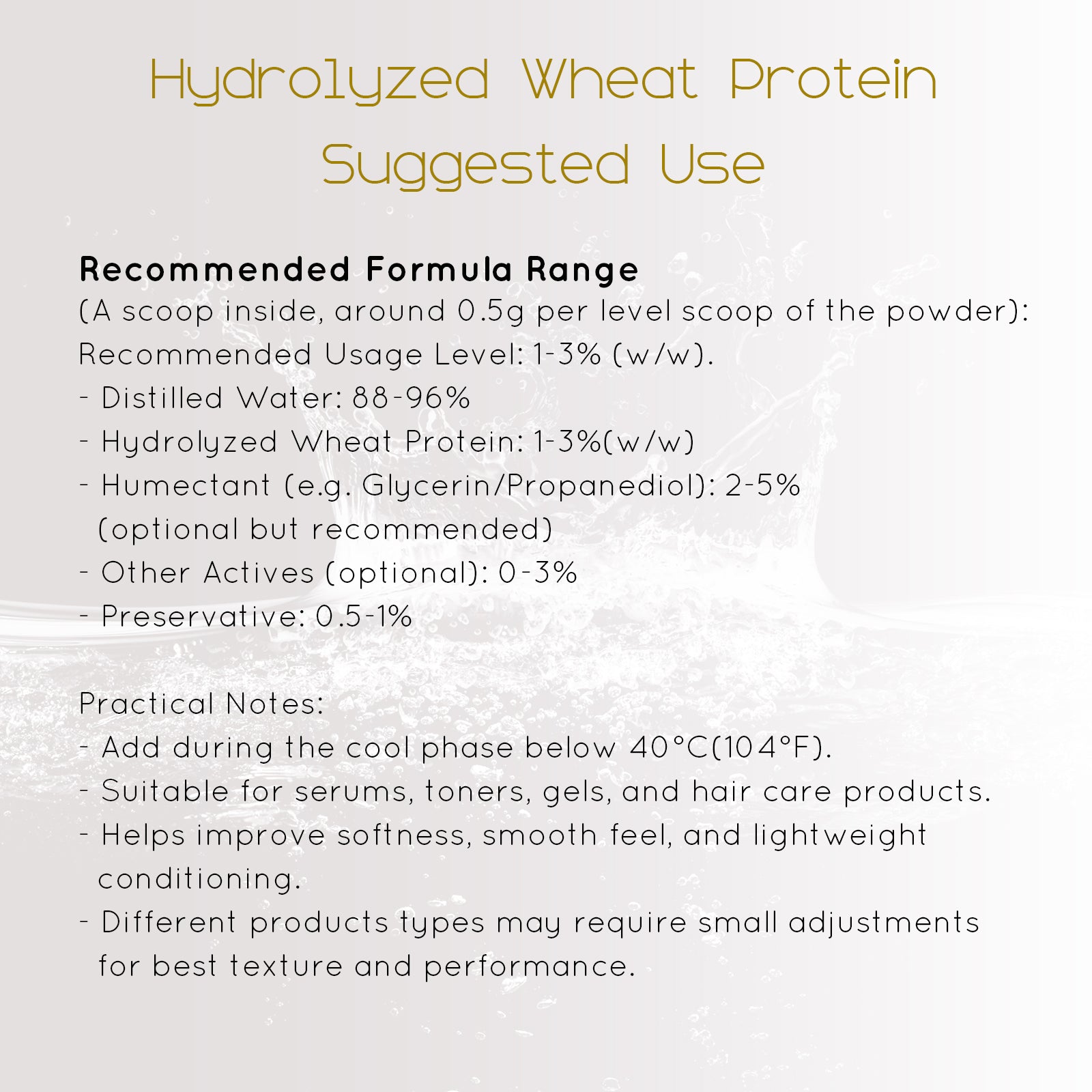 hydrolyzed wheat protein in skincare