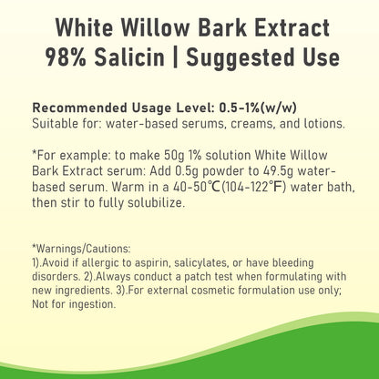 white willow bark extract for skincare