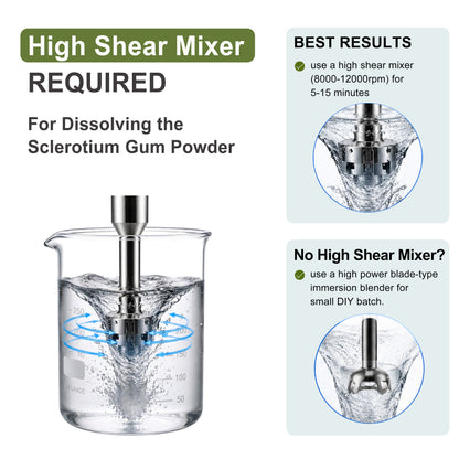 how to dissovle sclerotium gum